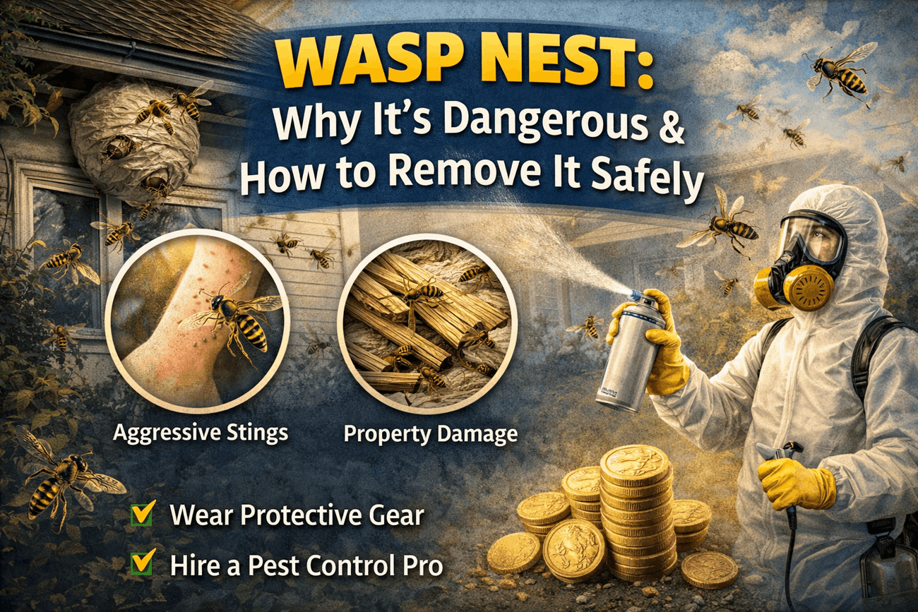 Wasp Nest: Why It’s Dangerous & How to Remove It Safely